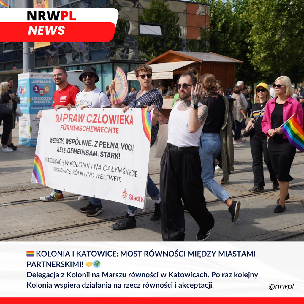 Read more about the article 🏳️‍🌈 Kolonia i Katowice: Most Równości między miastami partnerskimi! 🤝🌍